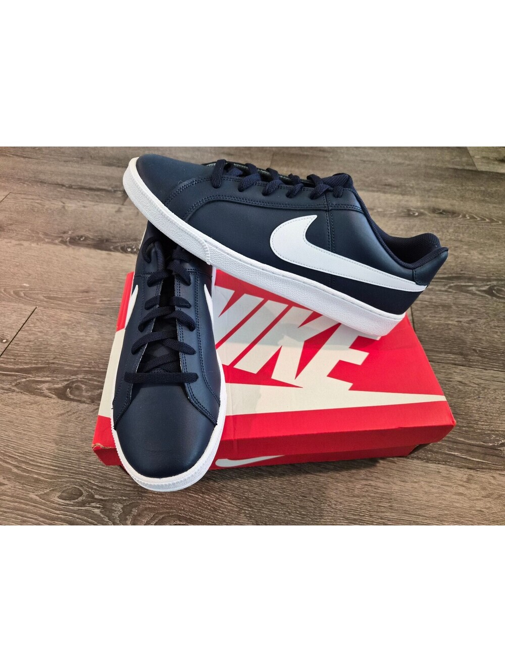 Nike Court Royale Midnight Navy White Men's Size 12 Shoes 749747-411 NIB